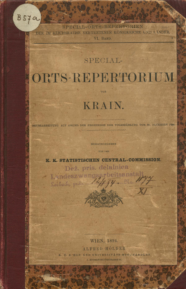 Naslovnica kranjskega krajevnega repertoarja Naslovnica kranjskega krajevnega repertoarja