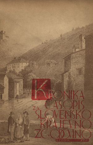 Naslovnica revije Kronika - Časopis za slovensko krajevno zgodovino Naslovnica revije Kronika - Časopis za slovensko krajevno zgodovino