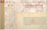 Naslovnica Izbrane listine Zgodovinskega arhiva Ljubljana (1320–1782): transkripcije z regesti in komentarji Naslovnica Izbrane listine Zgodovinskega arhiva Ljubljana (1320–1782): transkripcije z regesti in komentarji