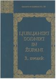 Naslovnica Zgodovina ljubljanskih sodnikov in županov 1269–1820, 3. zvezek