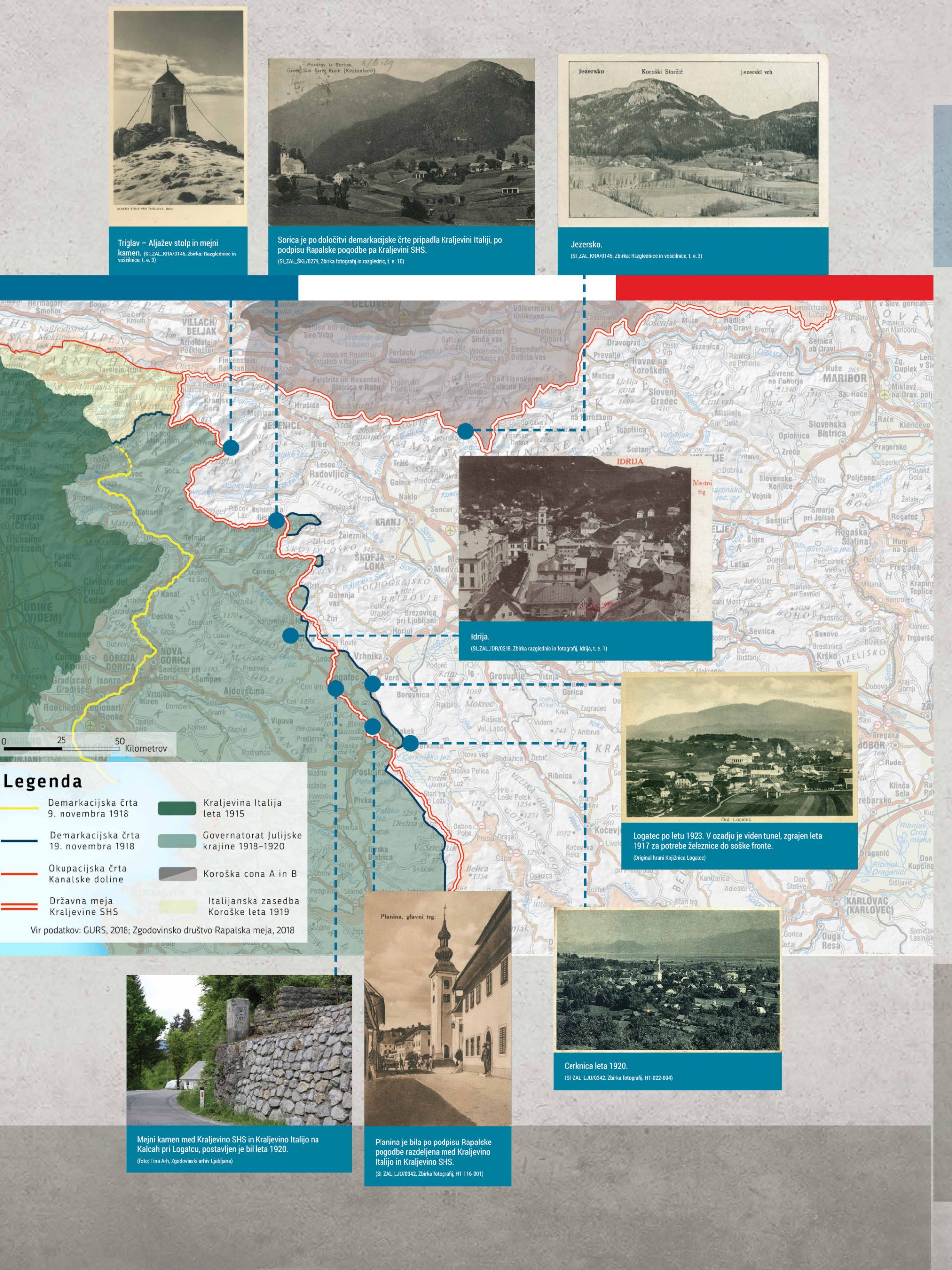 Razglas Italijanov, osvoboditeljev slovenskega ozemlja, po zasedbi novembra 1918. (SI_ZAL_IDR/0129, Občina Idrija, fasc. 676)