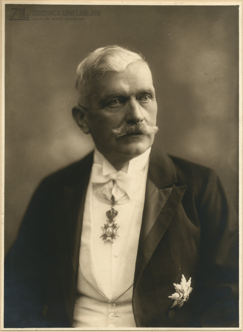 Josip vitez Pogačnik, prvi predsednik Narodne vlade SHS. (SI_ZAL_LJU/0342, Zbirka fotografij, A4-1- 480)