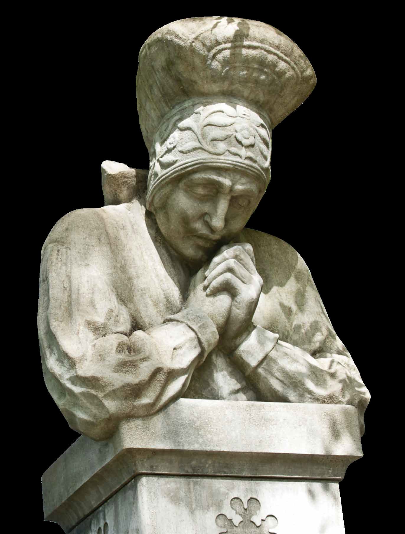 Žalujoča Slovenija – dopasni kip ženske v gorenjski narodni noši simbolizira vse trpeče slovenske žene in matere, ki so v 1. svetovni vojni izgubile svoje najbližje. Kip je leta 1928 izdelal kipar Ivan Jurkovič. (foto: Tomaž Lunder)