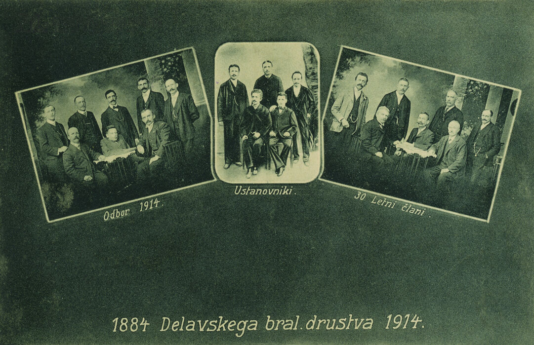 Tridesetletnica Delavsko bralnega društva Idrija 1884–1914. SI_ZAL_IDR/0218 Zbirka razglednic in fotografij, Idrija, album 3, št. 607.