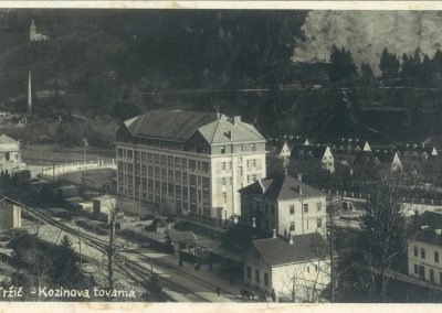 Tovarna Peko Tržič na razglednici iz leta 1933.