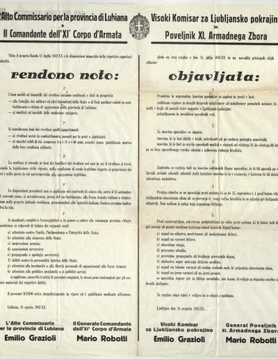 Razglas o zaplembi lastnine upornikov, 1942
