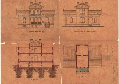 Vila Mosche na današnji Kidričevi cesti 1 je bila zgrajena po renesančnih vzorih leta 1882. Zgradila jo je Marija Grümnig in jo leta 1889 podarila dr. Alfonsu Moscheju, odvetniku v Ljubljani, ki si je prizadeval za postavitev Zdraviliškega doma.